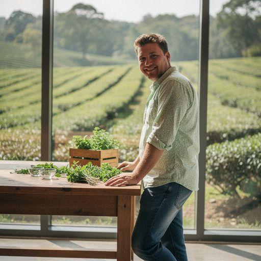 Borsmenta levelek közelről, cseppekkel